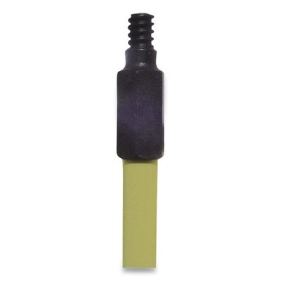 Broom Handle with Nylon Thread, Fiberglass, 60, Yellow