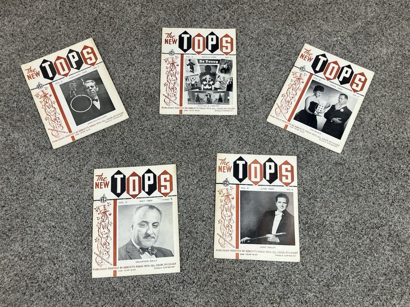 Lot Of 5 Vintage Tops The Magazine Of Magic 1965