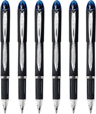 Uni-Ball Jetstream Rollerball Pen, 1.0Mm, Bold Point, 6-Count Blue, Bold