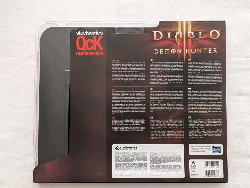SteelSeries QcK Diablo III Gaming Mouse Pad - Demon Hunter Edition Tappetino  - Immagine 2 di 3