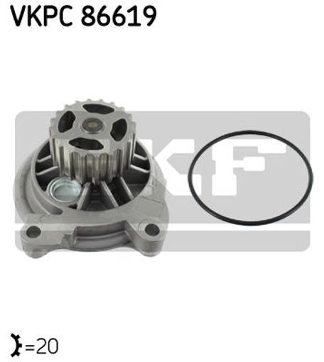 Fits SKF VKPC 86619 Water pump VKPC 86619 Water pump, with gasket fits: MERCEDE - Image 24