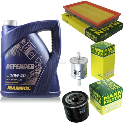 Motor-Öl 5L MANNOL Defender 10W-40 +MANN-FILTER für Nissan Maxima QX III A32 2.0