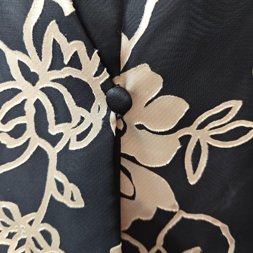 Alex Evenings Black and Matte Gold Floral Formal Blazer Size Small - Picture 5 of 6