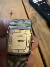  Denmark Skagen 380XSGS1 WR30M Quartz Ladies Bracelet Watch 