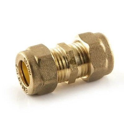 Druckkupplung gerade - 15 mm Messing Flowflex