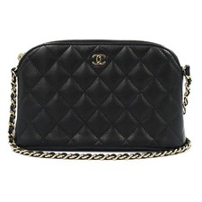 Chanel AP4016 Coco Matelasse Kula Chain Clutch Black Shoulder Bag Leather r0_030