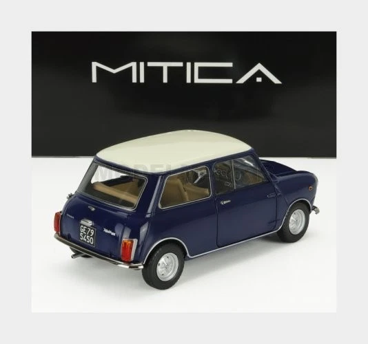 MITICA 205005-D INNOCENTI - MINI COOPER MK2 1968 - BLUE IVORY - 1/18 - Immagine 2 di 2