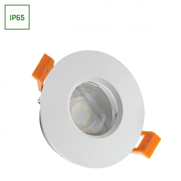 Led Einbaustrahler GU10 Spot Badezimmer Downlight IP65 Max. 10W Rund Weiß-image