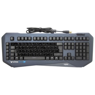 Rapoo V800 Keyboard Mechanical RGB Gaming+Adhesives Qwerty Layout Arabian_