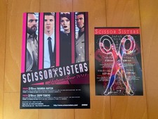 SCISSOR SISTERS Japan LIVE concert TOUR flyer x2! 2007 2011 MINT! Jake SHEARS