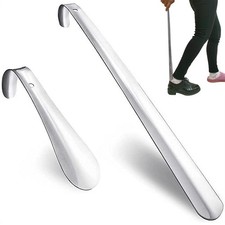 Extra Long Handle Shoe Horn Stainless Steel Handled Metal Shoehorn Horns New