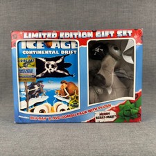 Ice Age Continental Drift Blu Ray Limited Edition Gift Set Scrat Plush DVD