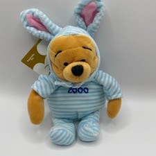 Vintage 2000 Disney Winnie the Pooh Easter Bunny Mini Bean Bag Plush 8" w/ Tag
