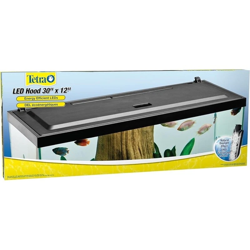 Campana LED para acuario bajo perfil filtro de eficiencia energética compatible iluminación nueva Foto 2 de 4