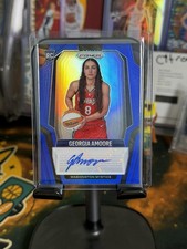 GEORGIA AMOORE 2025-26 PRIZM WNBA BLUE ROOKIE AUTO /75 #SG-GA, Mystics