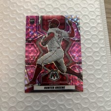 2022 Panini Mosaic - Rookies Hunter Greene #275 Pink Camo Mosaic Prizm (RC)