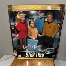 BARBIE AND KEN STAR TREK COLLECTORS EDITION  30TH ANNIVERSARY GIFT SET 1996 NIB