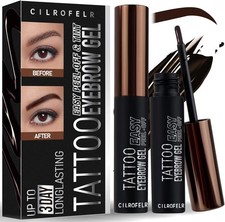 Tattoo Peel Off Eyebrow Gel, Easy Tattoo Brow Peel Off Gel, Last Up to 3 Days