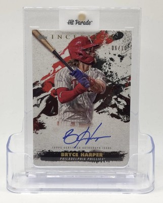 2021 Topps Inception Baseball—Bryce Harper #SPIA-BH 06/10—Near Mint or Better