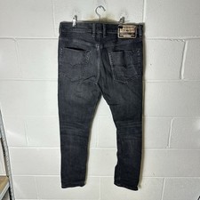 Diesel Jeans Mens W32 L32 Grey Tepphar Slim Carrot Regular Stretch Denim 00SWID