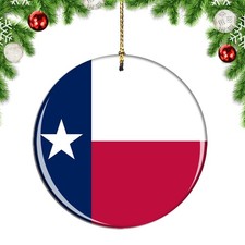 United States Texas State Seal Christmas ornament city travel souvenir