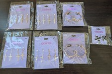 Claire's Sensitive Solutions Earrings Lot 7 Sets Cross Hoop Dangle New