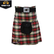 White Stewart Tartan Kilt Traditional Highland Kilt Men ONSTYLE SPORTS 16oz