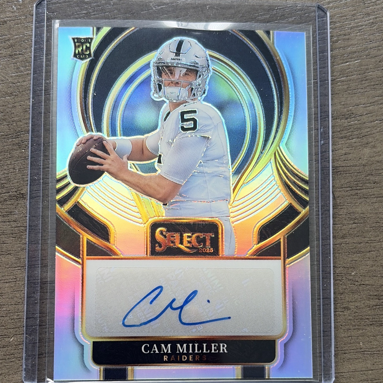 Panini 2025 Select Signatures Cam Miller Las Vegas Raiders RC Auto #SIP-CMR