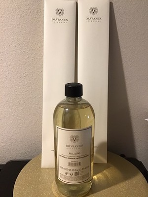 Dr. Vranjes - MILANO 1000 ml Refill + Double Pack of  White Diffuser Sticks.
