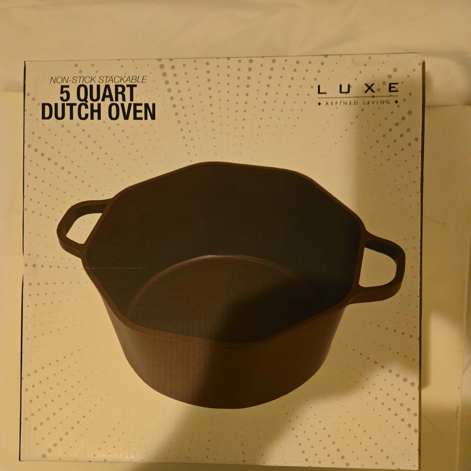 Luxe Refined Living 5 Quart Dutch Oven Lightweight Cast Aluminum