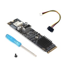 M.2 NVME Solid Disk To Type E Adapter Card 20Gbps Transfer PCIe Gen3x4 Support