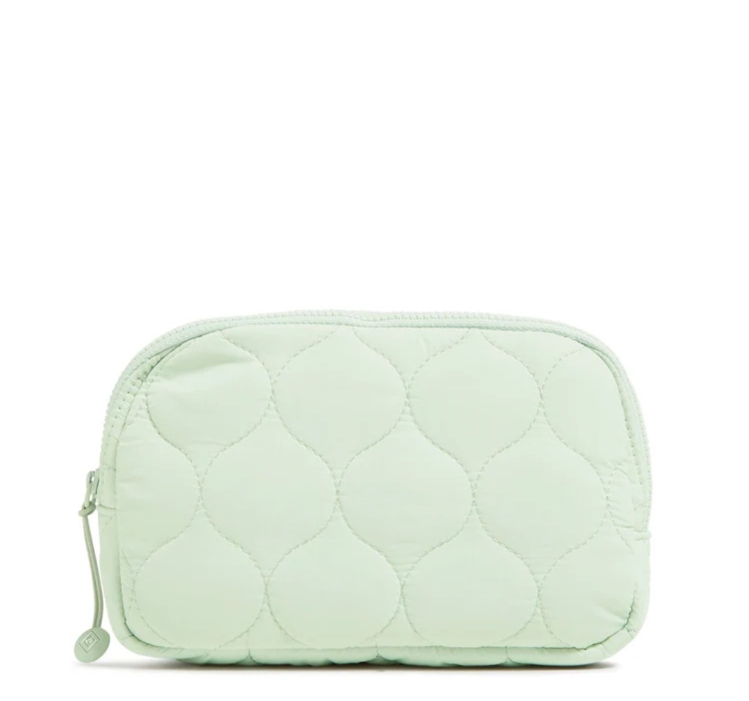 Vera Bradley Featherweight Small Belt Bag Calm Mint Quilt Pattern Adj. Strap