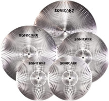 Low Volume Cymbal Pack Quiet Cymbal Set 14"Hi-Hats 16"Crash 18"Crash 20"Ride 5 P