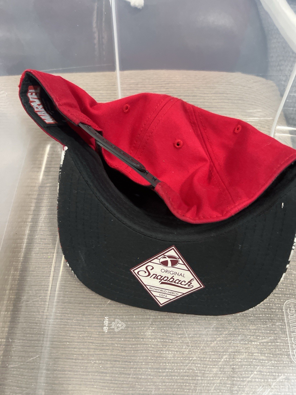 Marvel Deadpool Snapback Hat Comic Graphic Brim B… - image 4