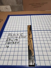 Black and White Ebony  Wood turning  blank  1 1/2" x 1  1/4 "x  15  " EBW140