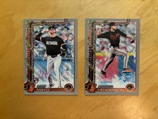 Topps SNOWFALL  Holiday Lot (2) Coby Mayo Gunnar Henderson Baltimore Orioles MLB