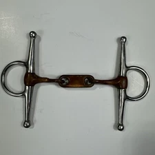 Full Cheek French Link Snaffle Bit 4.75" Copper Mouth Horse Tack Pony