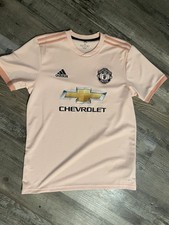 Manchester United 2018 2019 Adidas Pink Away Kit - Great Condition Used - Size L