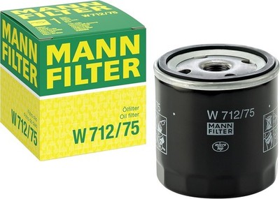 Original MANN-FILTER oil filter W 712/75   For passenger cars
