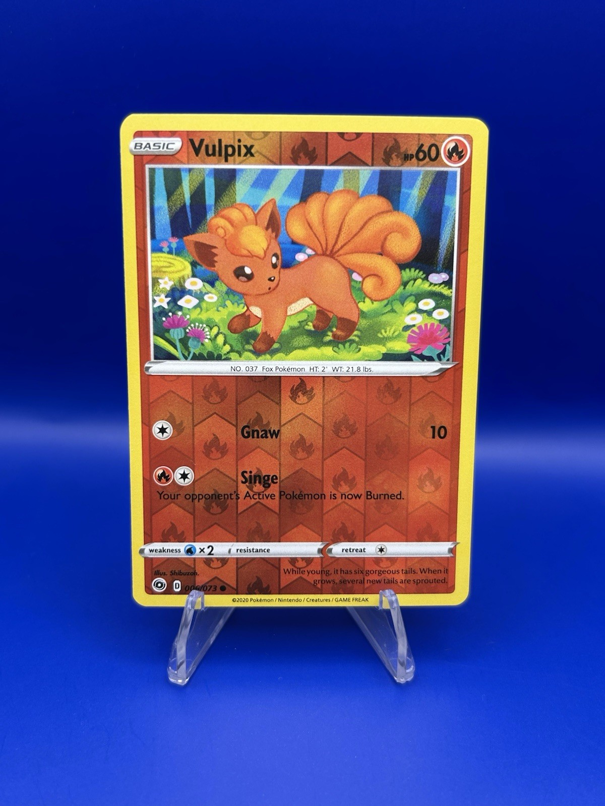 Vulpix Reverse Holo 6/73 Common Champion's Path Pokemon TCG