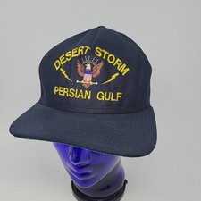 Vintage Desert Storm Snapback Baseball Hat Cap 90s Persian Gulf War Made in USA