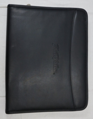 Dart Leather like Portfolio Zipper Pocket Card Holder Notepad - True Value Logo