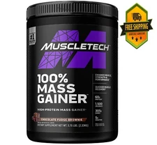 Muscletech Pro Series Mass Gainer, Chocolate Fudge Brownie, 60g Protein, 5.15lb