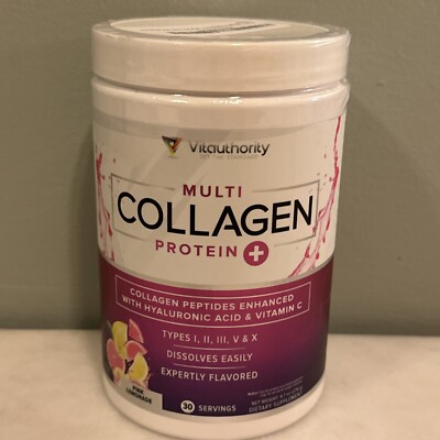 Collagen Protein - Peptides - Hyaluronic Acid - Vitamin C - PINK LEMONADE 12/25