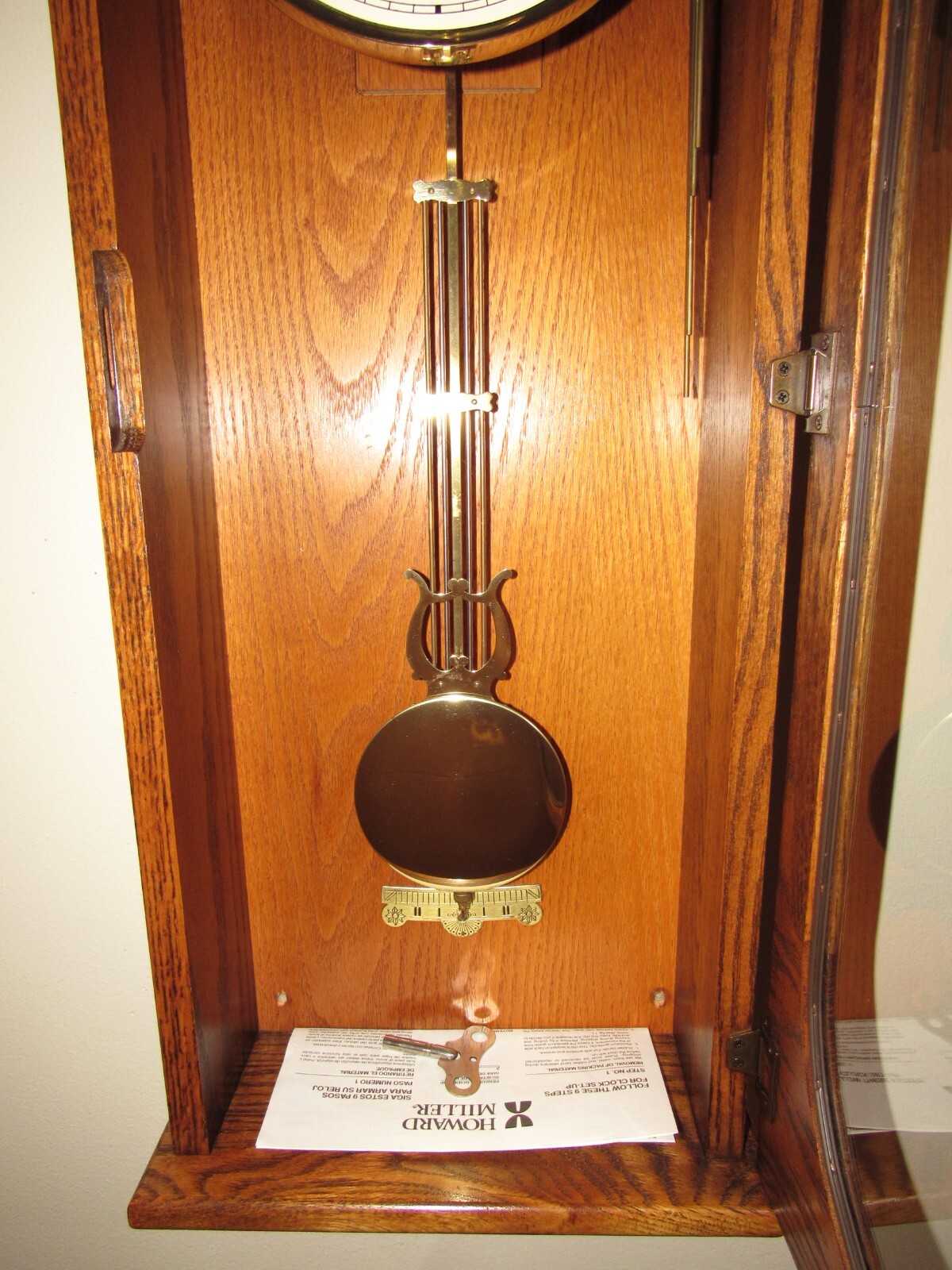 Howard Miller "Westmont" Quarter Hour Westminster Chime Wall Clock 8Day eBay