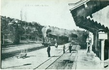 France 1990 Postcard  Gare de Gan  CC2  1st TGV connection Paris - Pau Bearn
