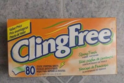 Discontinued ClingFree Spring Fresh 80 Sheets Never Opened