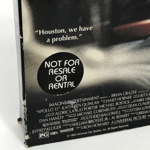 Apollo 13 VHS Tape Tom Hanks Baccon RARE NOT FOR RESLAE PROMO VERSION Video - Picture 2 of 4