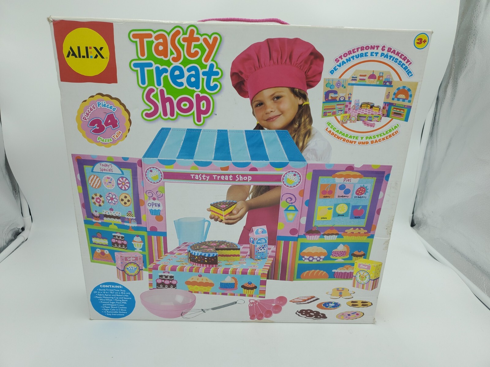 "tasty Treat Shop" 34 Pcs- Storefront & Bakery Pretend Play 