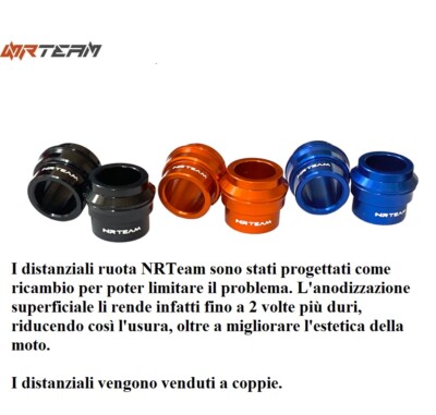 KTM 200 EXC (98-16) Hintere Radabstandshalter Blau